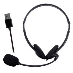 Audífono con Micrófono Maxell | Conexión USB | Negro