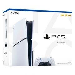 Consola PlayStation 5 (PS5) Slim con Disco | 1TB | 120Hz + 1 Control Dualsense Blanco 