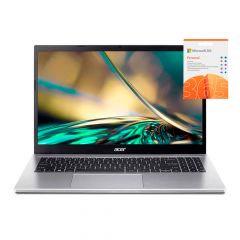 Bundle Laptop Notebook Aspire 3 | NX.KDHAL.005 | Intel Core i3 N305 de 3,8Ghz | 8GB | 512GB | 15.6" | Wifi | Bluetooth | Windows 11 Home + Microsoft 365 Personal
