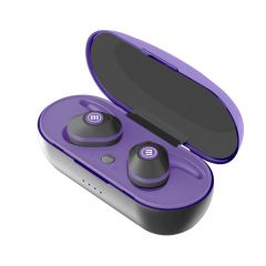 Audífonos Inalámbricos Maxell Mini Duo | Bluetooth | Mini True Wireless TWS | Negro/Morado