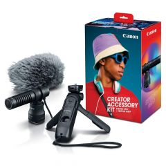 Kit de accesorios para creadores Canon | Mini Tripode + Microfono 