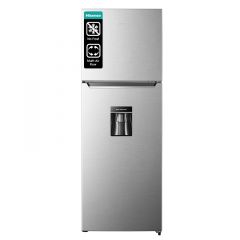 Refrigeradora Hisense de 11.3 p3 | 2 puertas | Dispensador de Agua | Puerta reversible | Plateado