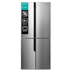 Refrigeradora Cross Door Hisense 16 P3 | NOFROST | R600a | INVERTER | RECESSED HANDLE SS LOOKING