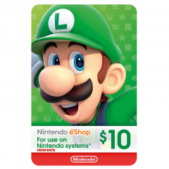 Tarjeta de Contenido Nintendo $10 USA | Precio de venta incluye cargo de servicio 