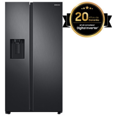 Refrigeradora Side by Side  Samsung  | 2 Puertas | 27p3 | Edicion Negra | Dispensador De Agua y Hielo 