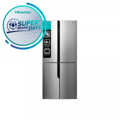 Refrigeradora Cross Door Hisense 16 P3 | NOFROST | R600a | INVERTER | RECESSED HANDLE SS LOOKING