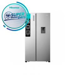 Refrigeradora Hisense | Side By Side |18 cu.ft  519 | Water Dispenser |Multi Air Flow | No Frost 