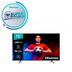 Hisense - 75" Clase A6 Series LED 4K UHD Smart Google TV ATSC BT Netflix Youtube Disney Google assistant