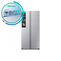 Hisense | Refrigerador Side By Side | 15.6 cu.ft | RS16N6ASN |  Gris